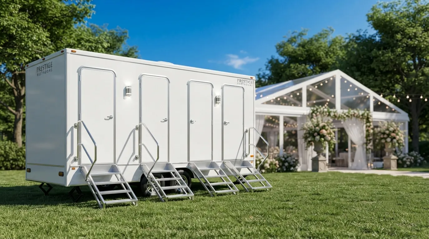 4 Stall Restroom Trailer in Miami Beach, FL